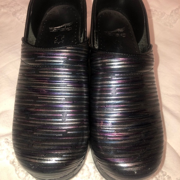 Dansko Shoes - Dansko stiped clogs